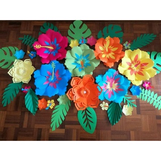 Flores 3D de papel Várias cores Decoração de Aniversários e Festas Oferta |  Shopee Brasil