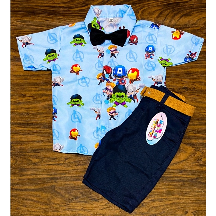 Conjunto Temático Infantil Vingadores