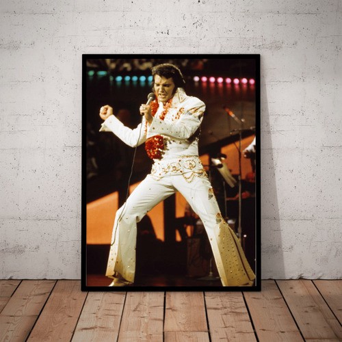 Lindo Quadro Decorativo Fotografico  Do Rei Elvis
