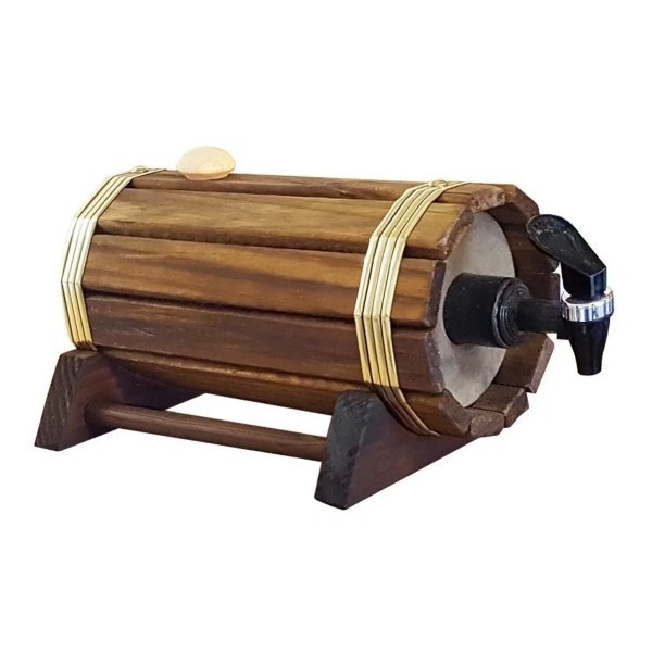 Pingomêtro Para  Cachaça Alambiqui  Barril Madeira Capasidade De 1 Litro Artesanal