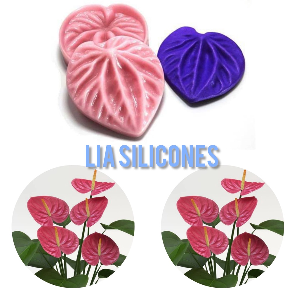 MOLDE DE SILICONE FRISADOR ANTURIO - MOLDE PARA BISCUIT E CONFEITARIA