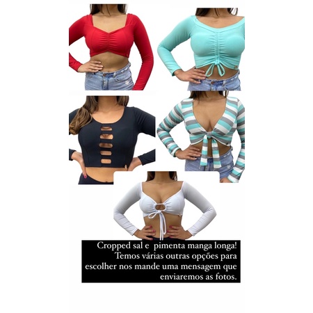 Cropped da Sal e Pimenta: Onde Comprar | BuscaProdutos