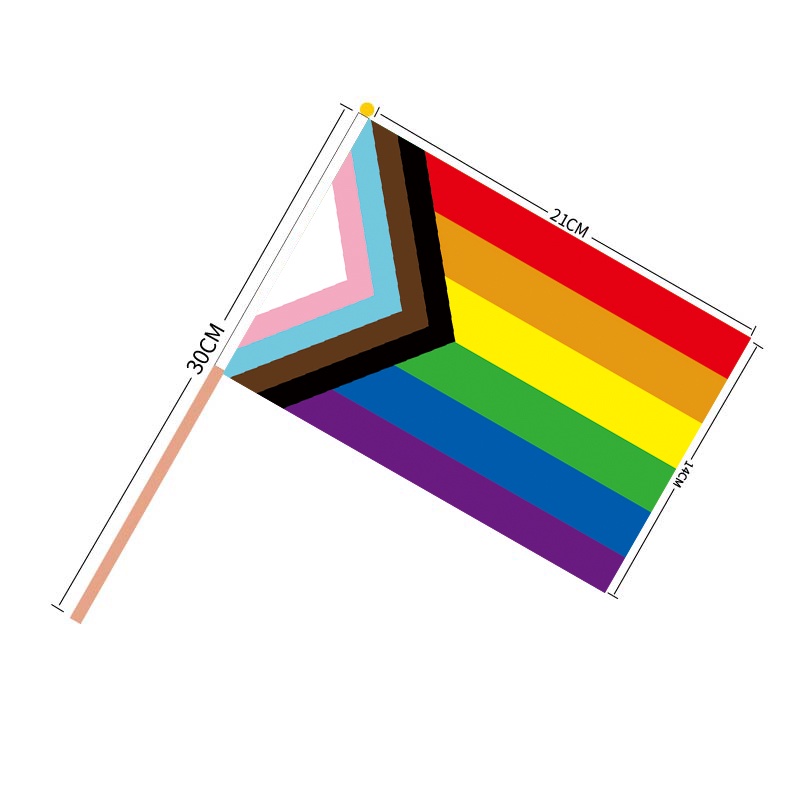 Mini Bandeira Orgulho Lgbt Progressista Arco Iris X Shopee Brasil