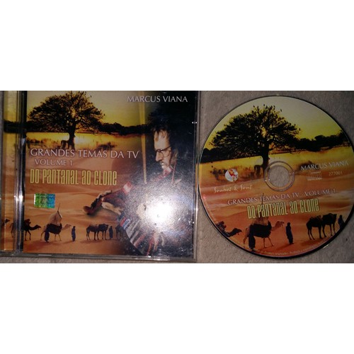 CD ORIGINAL GRANDES TEMAS DA TV VOLUME 1 DO PANTANAL AO CLONE – MARCUS VIANA