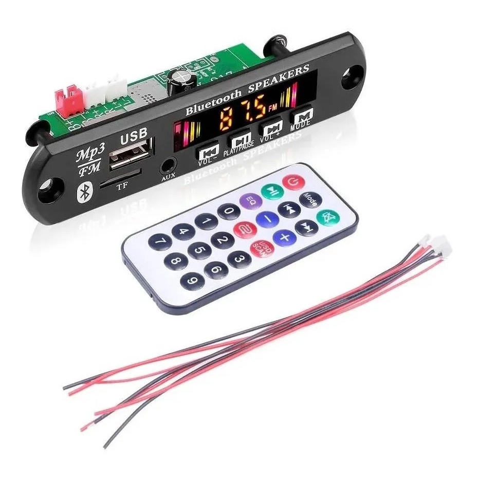 Placa Decodificadora Amplificada 2x25w 50w Usb Bluetooth P2 em Oferta na Shopee