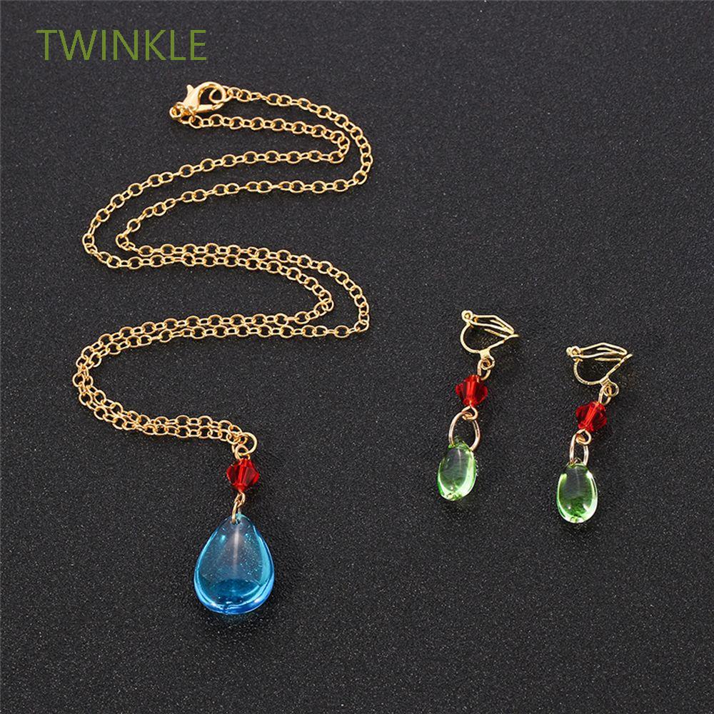 Twinkle Japanese Fashion Green Dangle Earrings Howl's Moving Castle 