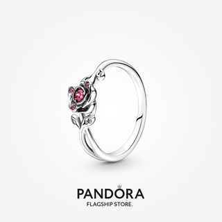 Pandor_a Anel De Prata Disney Beauty E O Rosa Besta w648
