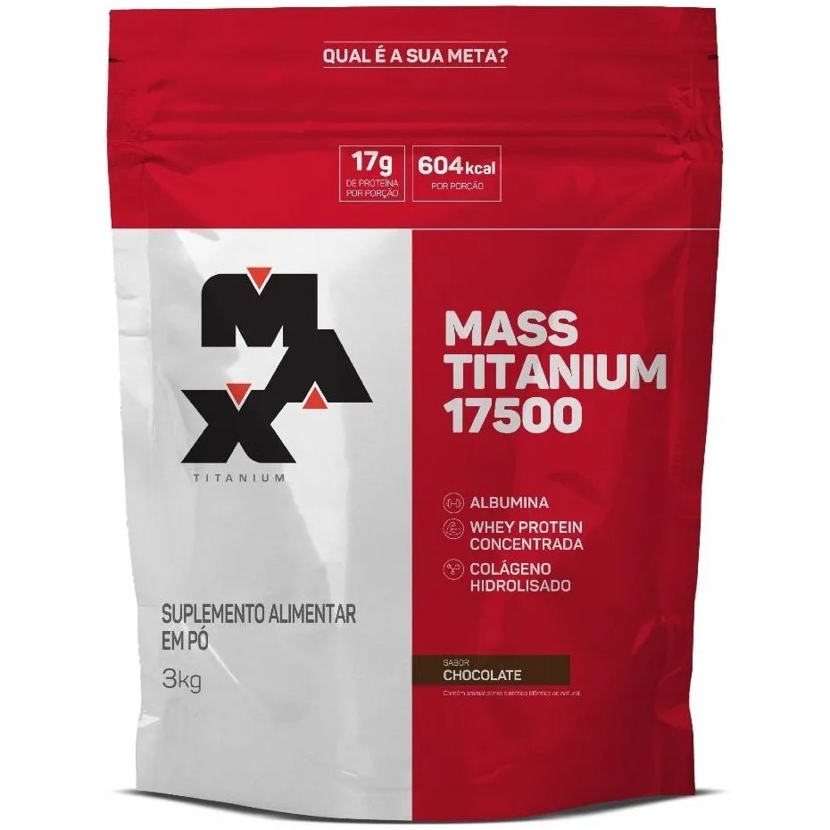 Mass Titanium 17500 - Pacote 3kg - Max Titanium