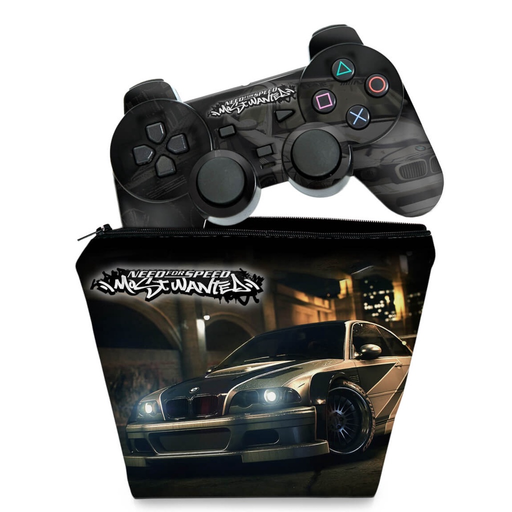 Capa Case e Skin Adesivo PS2 Controle - Need for Speed: Most Wanted