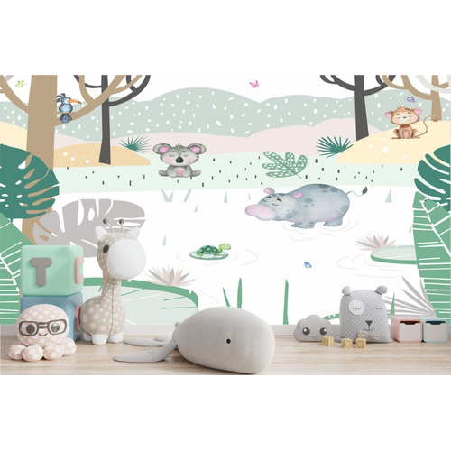 Papel De Parede Amiguinhos Na Floresta