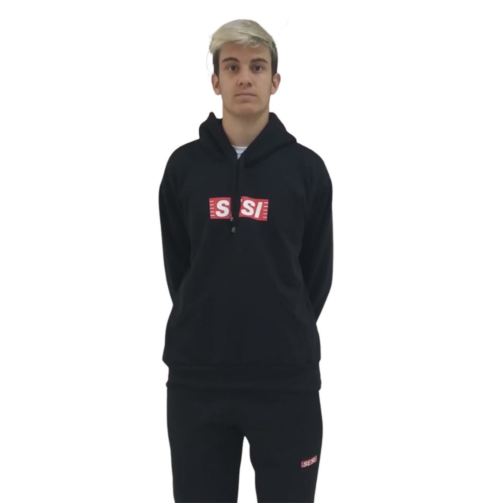 Blusa Uniforme Fechada Bolso Canguru e Capuz SESI Modelo 2024 em Oferta na Shopee