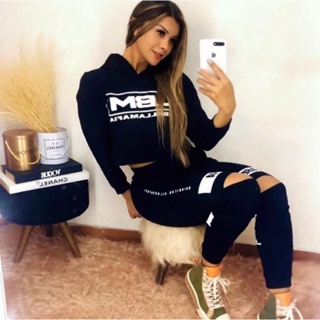 Conjunto Feminino Labellamafia Manga Comprida em Oferta na Shopee