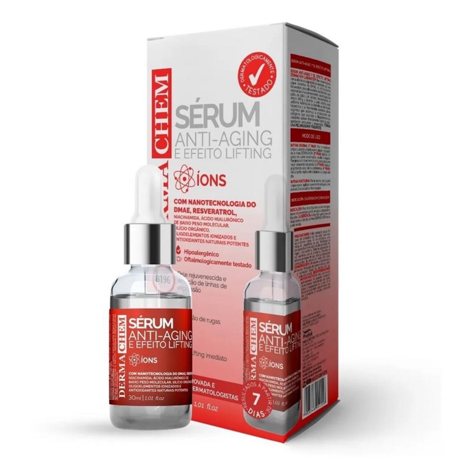 Sérum Facial Anti-aging Hidratante e Efeito Lifting / Anti Olheiras Dermachem