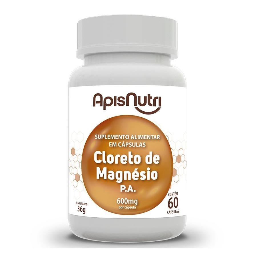 Cloreto de Magnesio 60 capsulas Apisnutri