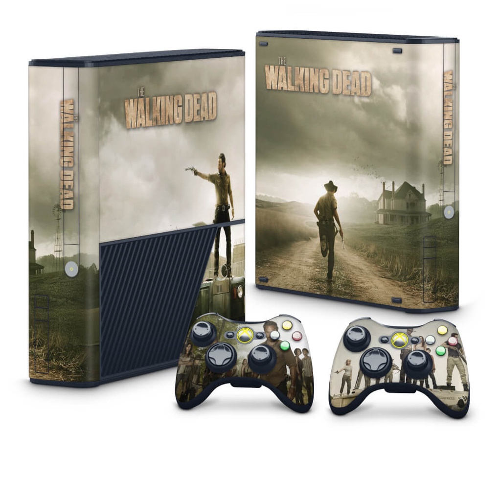 Skin Adesivo Xbox 360 Super Slim - The Walking Dead #B