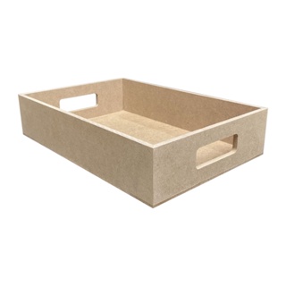Bandeja Retangular Lisa Para Café da Manha 30x20x6 P - MDF Cru em Oferta na Shopee