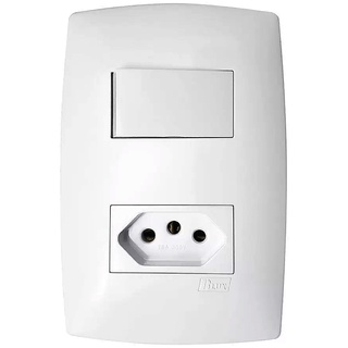 Conjunto 1 Int Simples + 1 Tom 2p+t 20a 250v 4x2 Bc Home