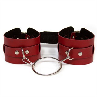 Tornozeleira Vermelha com Argola Prata ou Dourada FETICHE BDSM em Oferta na Shopee