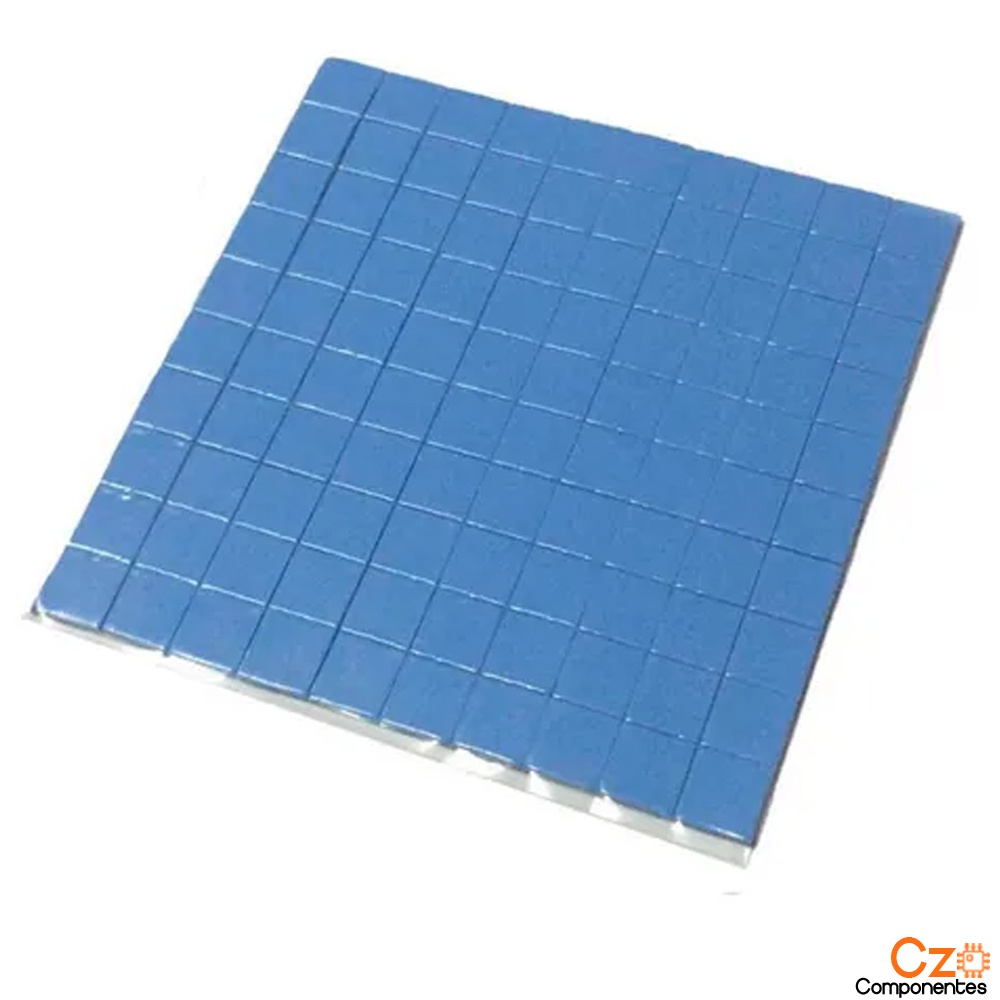 100 Pçs Thermal Pad condutor Termico elastômero 10mm X 10mm X 0,5mm OU 100 pçs 10mm X 10mm X 1mm