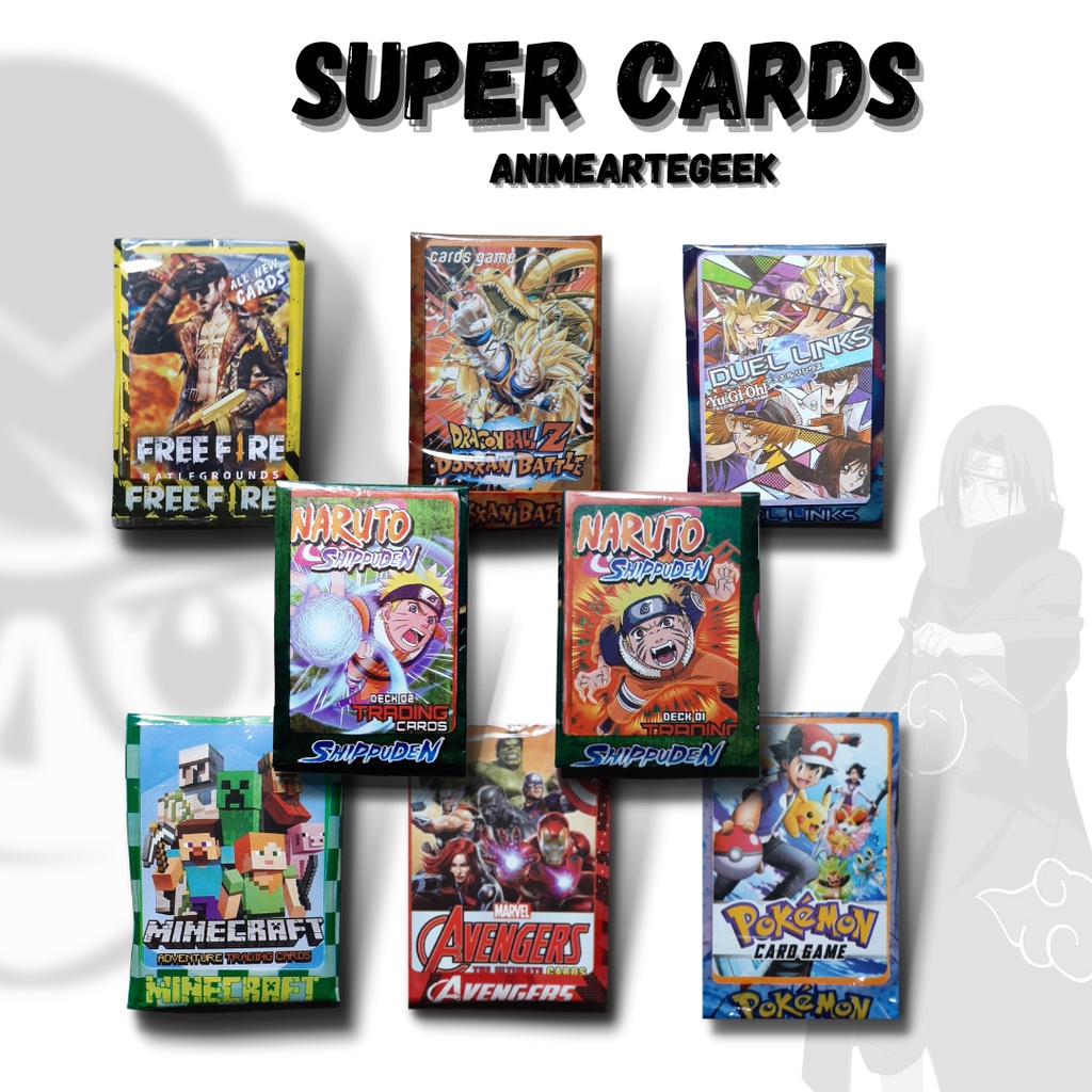 Cards Pokemon Naruto Dragon Ball Z Avengers Roblox Yugioh Digimon