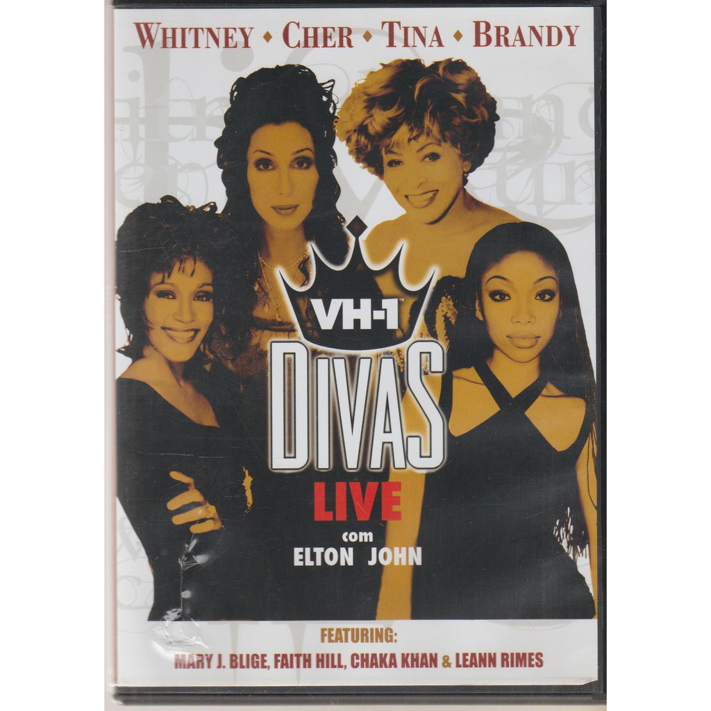 Dvd Divas Live 1999 Com Elton John Vh-1 Cher Brandy Tina
