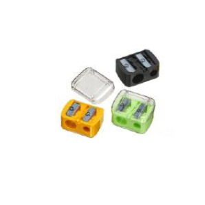 APONTADOR P/ LAPIS MAQUIAGEM C/ 2 ORIFICIOS DZ GLOBAL REF 23.10
