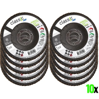 Disco de Lixa Flap 4.1/2 POL 10 Unidades Grão 120 Classic Basic NORTON