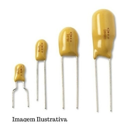 50 Peças -  Capacitor Tântalo Gota 4,7uf X 16v A Granel