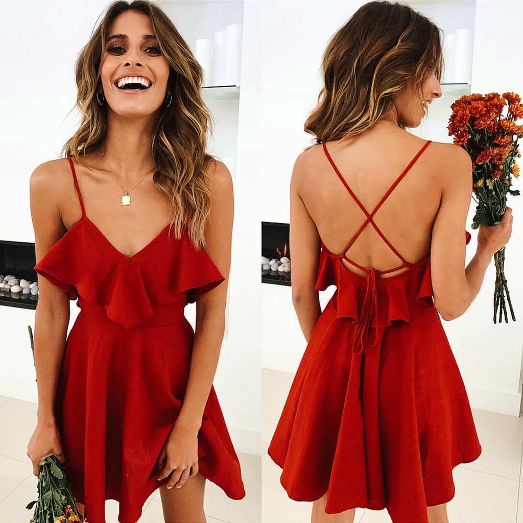 vestido vermelho natal em Promoção na Shopee Brasil 2023