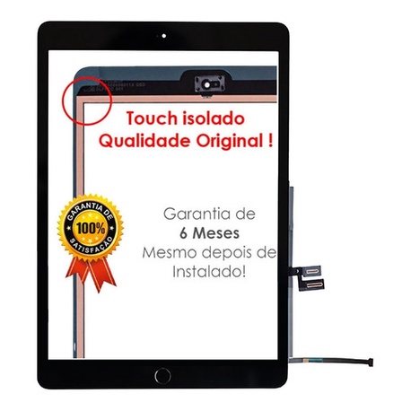 Touch Tela Para iPad 8 Geração 2020 + Botão Home A2270 A2428