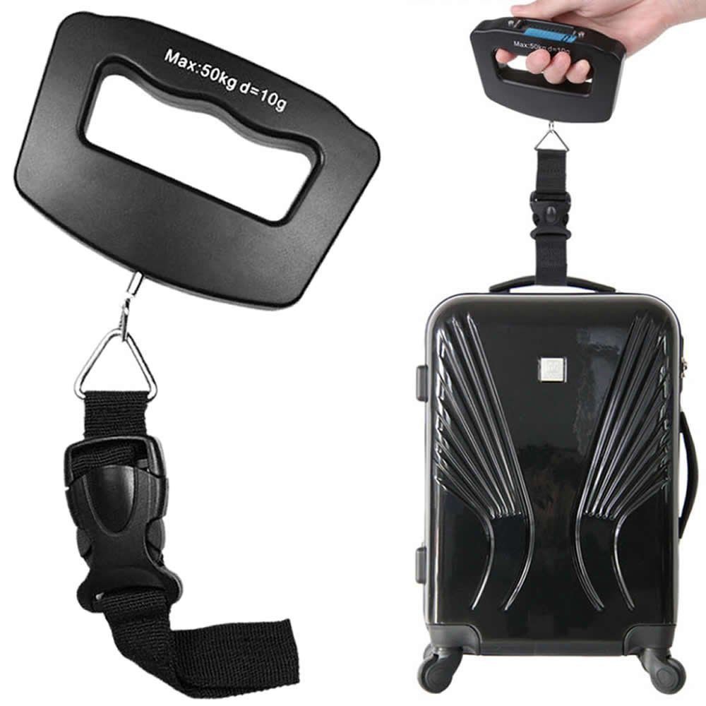 Imagem Balança de Bagagem Mala para Viagem Digital 50kg Alça Nylon CBRN02672