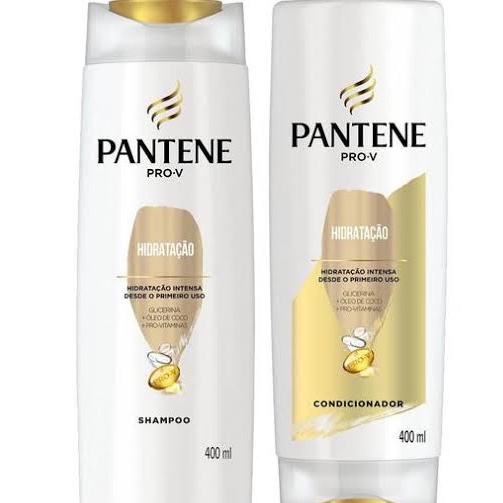 Pantene hidratação kit shampoo e condicionador 400ml/400ml em Oferta na Shopee