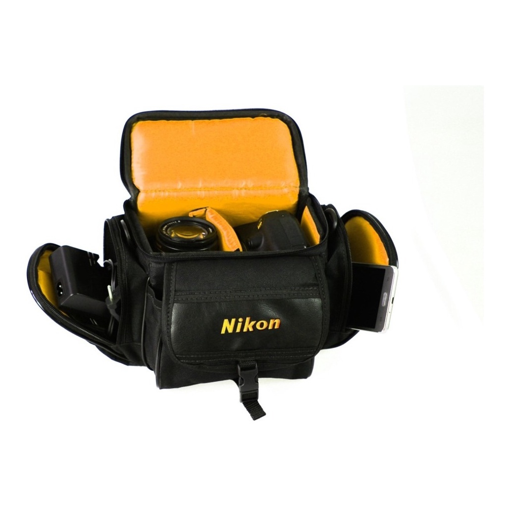 Bolsa fotografica para cameras e acessorios nikon