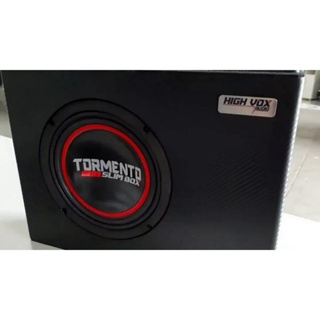 Caixa Slim Sub Woofer Tormento Alto Falante 200wrms 8 Polega em Oferta na Shopee