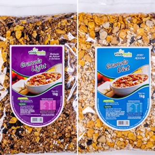 Kit 1 Granola Light 1kg + 1 Granola Diet 1kg em Oferta na Shopee