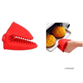 KIT COM 2 LUVAS BICO DE PATO EM SILICONE PARA COZINHA UNY GIFT