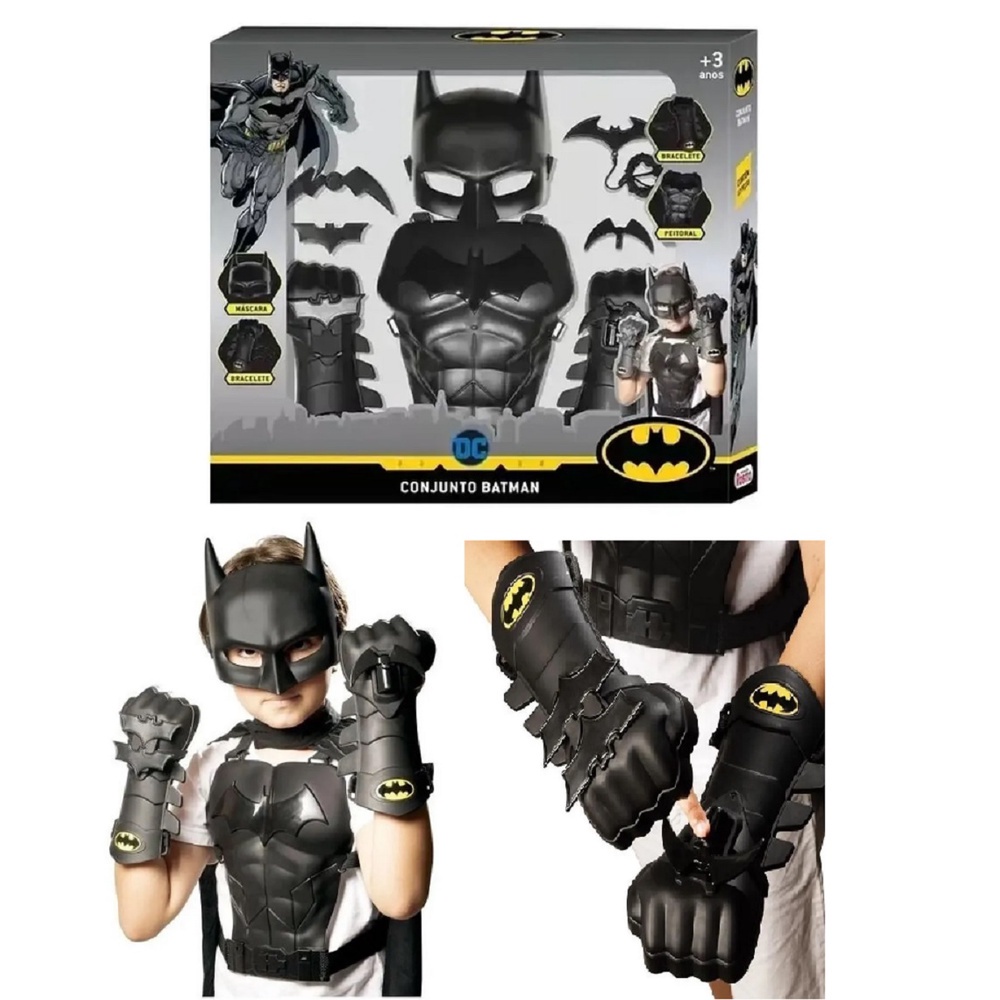 Brinquedo Conjunto Acessórios E Armadura Do Batman Rosita | Shopee Brasil