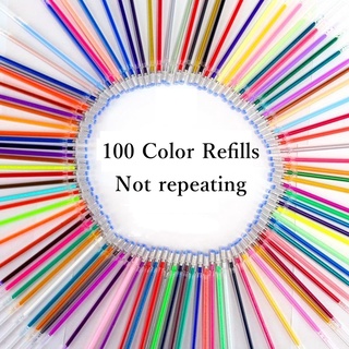 Recargas Com 100 Cores Para Estudantes/Papelaria Refills