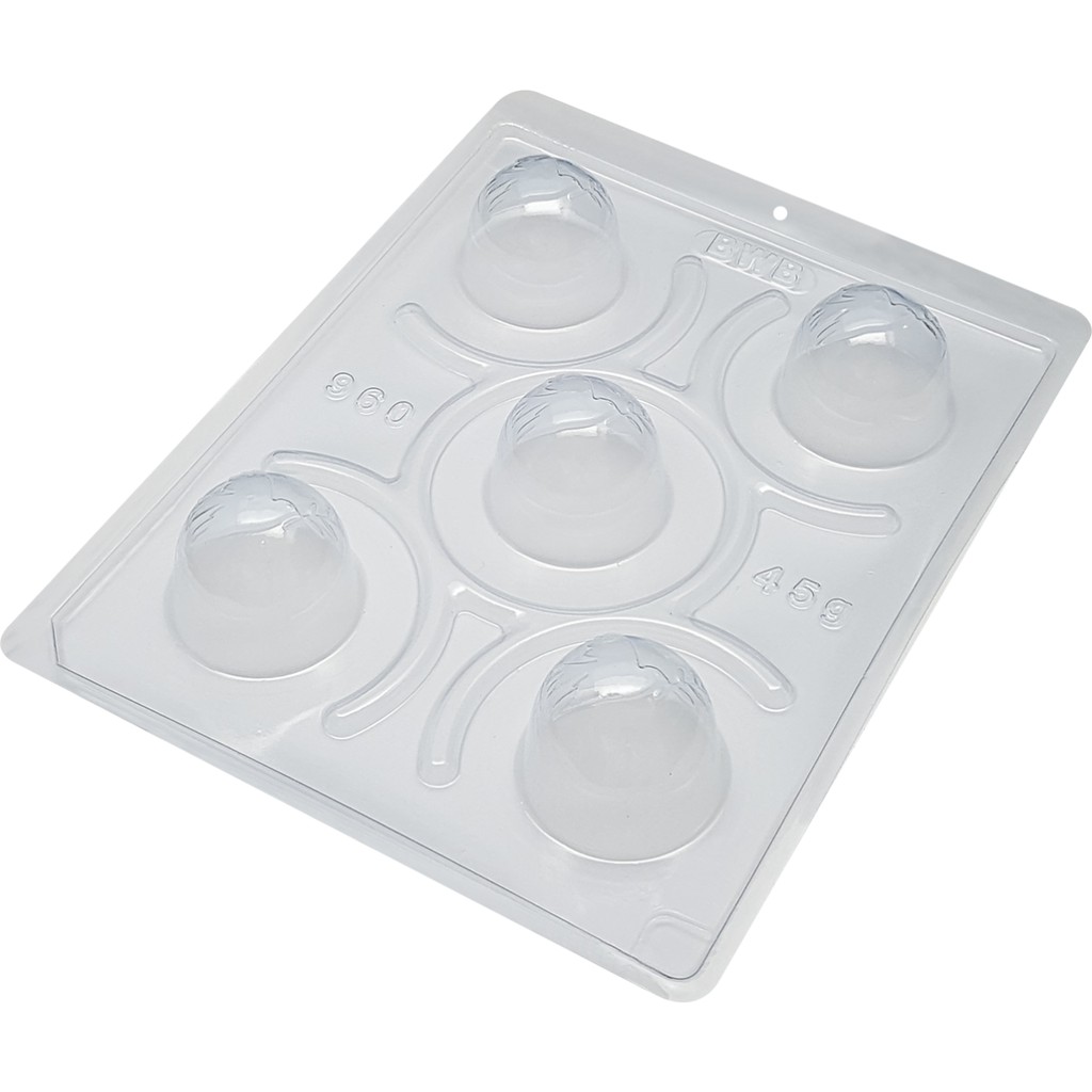 1~4 Forma BWB Com Silicone(3 partes)P Chocolate, Trufa da Paz 45g.Para Festas Trufas, Bombons, COD-3524 (CHOCO)