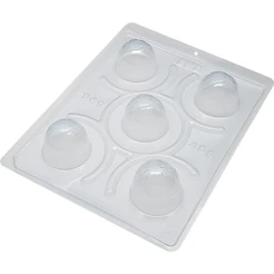 1~4 Forma BWB Com Silicone(3 partes)P Chocolate, Trufa da Paz 45g.Para Festas Trufas, Bombons, COD-3524 (CHOCO)