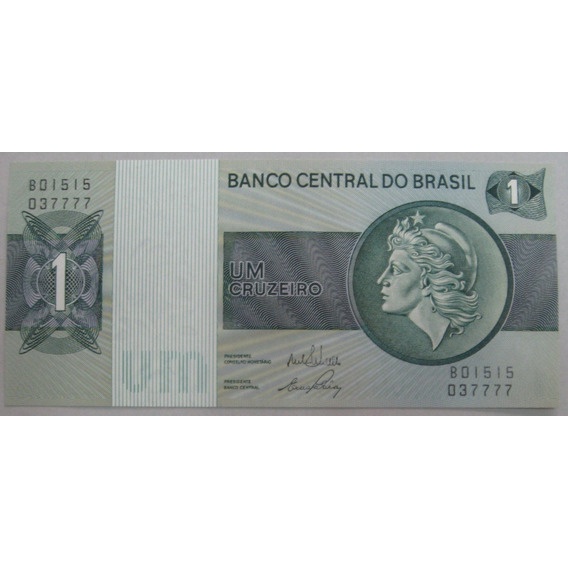 CÉDULAS BRASILEIRAS - 1 CRUZEIRO - ESFINGE 2EDIÇÃO - Ernane Galvêas