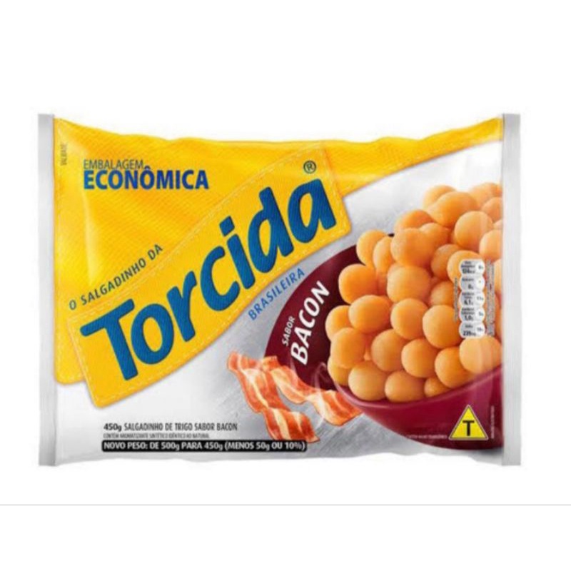 SALGADINHO TORCIDA PACOTE GRANDE 450g petisco tamanho família