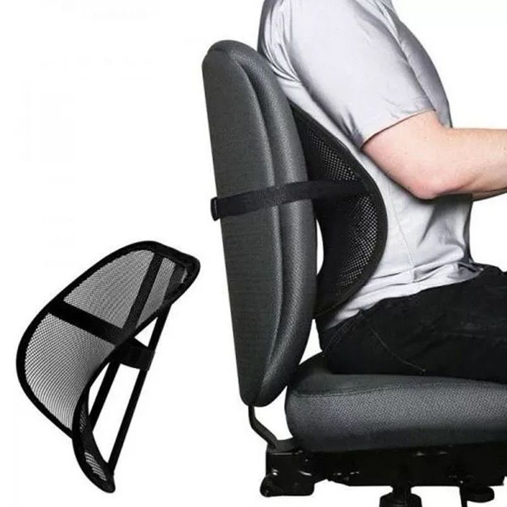 Encosto Apoio Lombar Ergonômico Corretor Postural Suporte Ortopédico Confortável Cadeira Gamer - oferta!