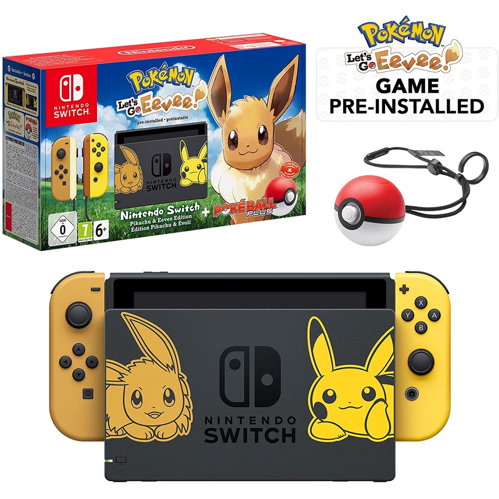 instinkt trække sig tilbage røgelse Nintendo Switch Console Pikachu Eevee Edition System Pokemon Let's Go  Limited | mr-bubble.nl