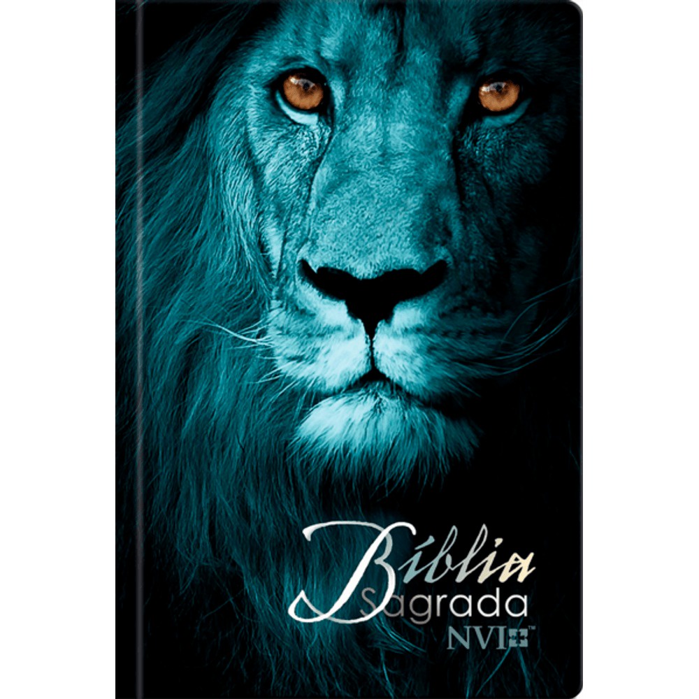 Bíblia Sagrada NVI | Letra Normal | PJV | Capa Dura | Leão Azul em Oferta na Shopee
