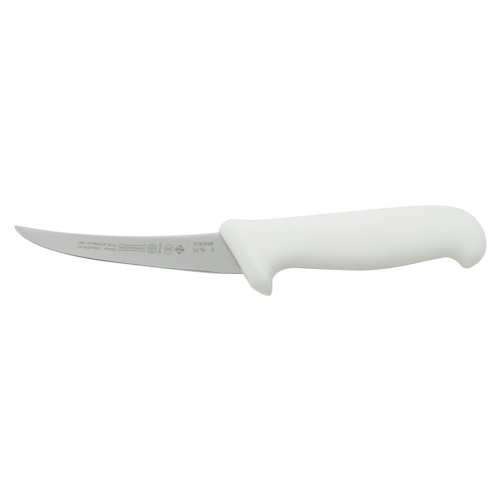 Faca para Desossar Mundial 5516-05 Aço Inox Curvada Branco