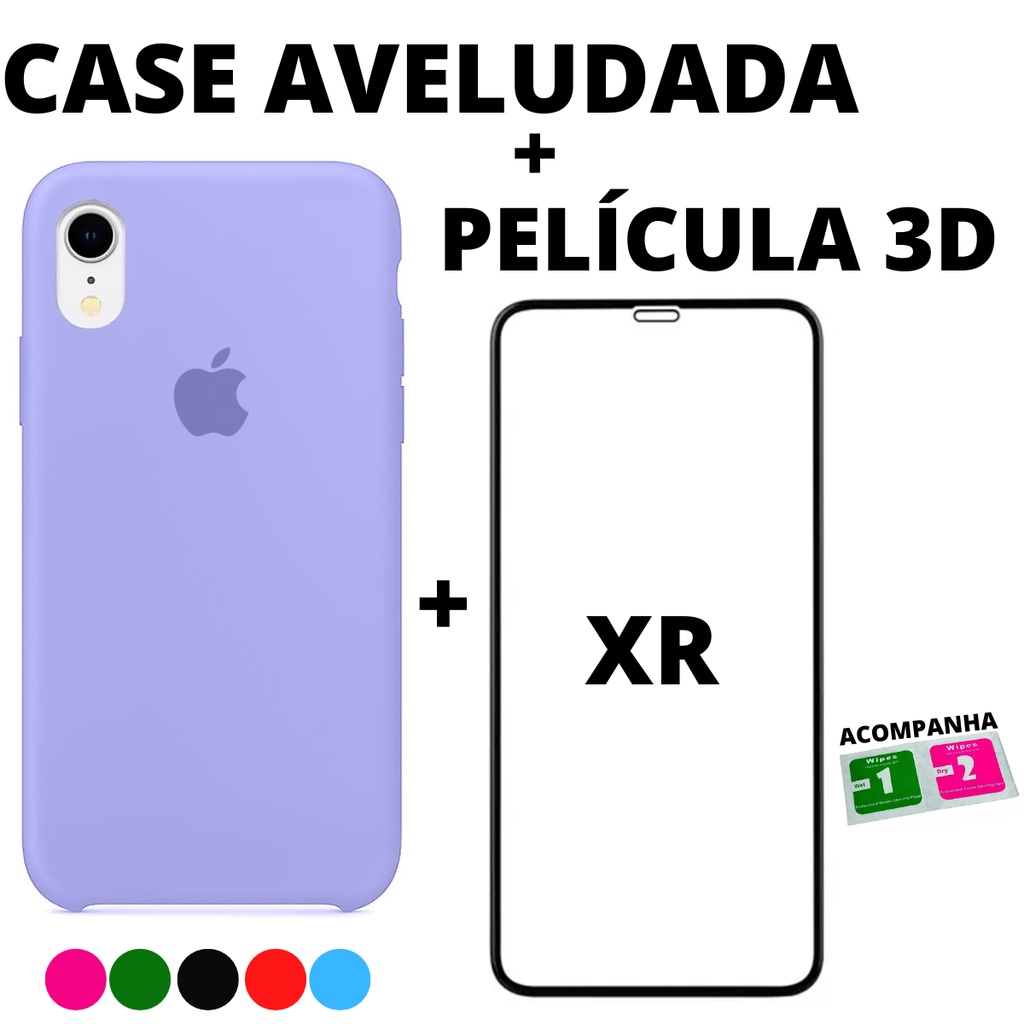 Capa Capinha Case Compatível Com iPhone XR Tela 6.1 Silicone Interior  Aveludado - Premium - Capinha de Celular - Magazine Luiza