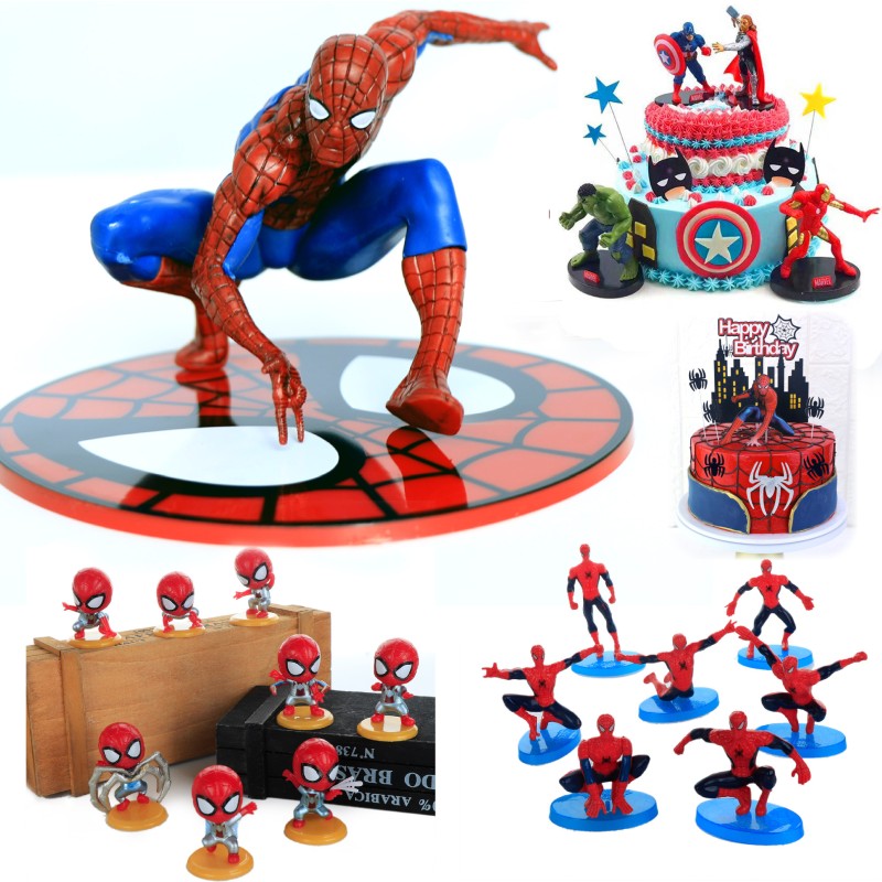 Topo De Bolo Tema Homem Aranha Vingador Decoracao De Aniversario Shopee Brasil