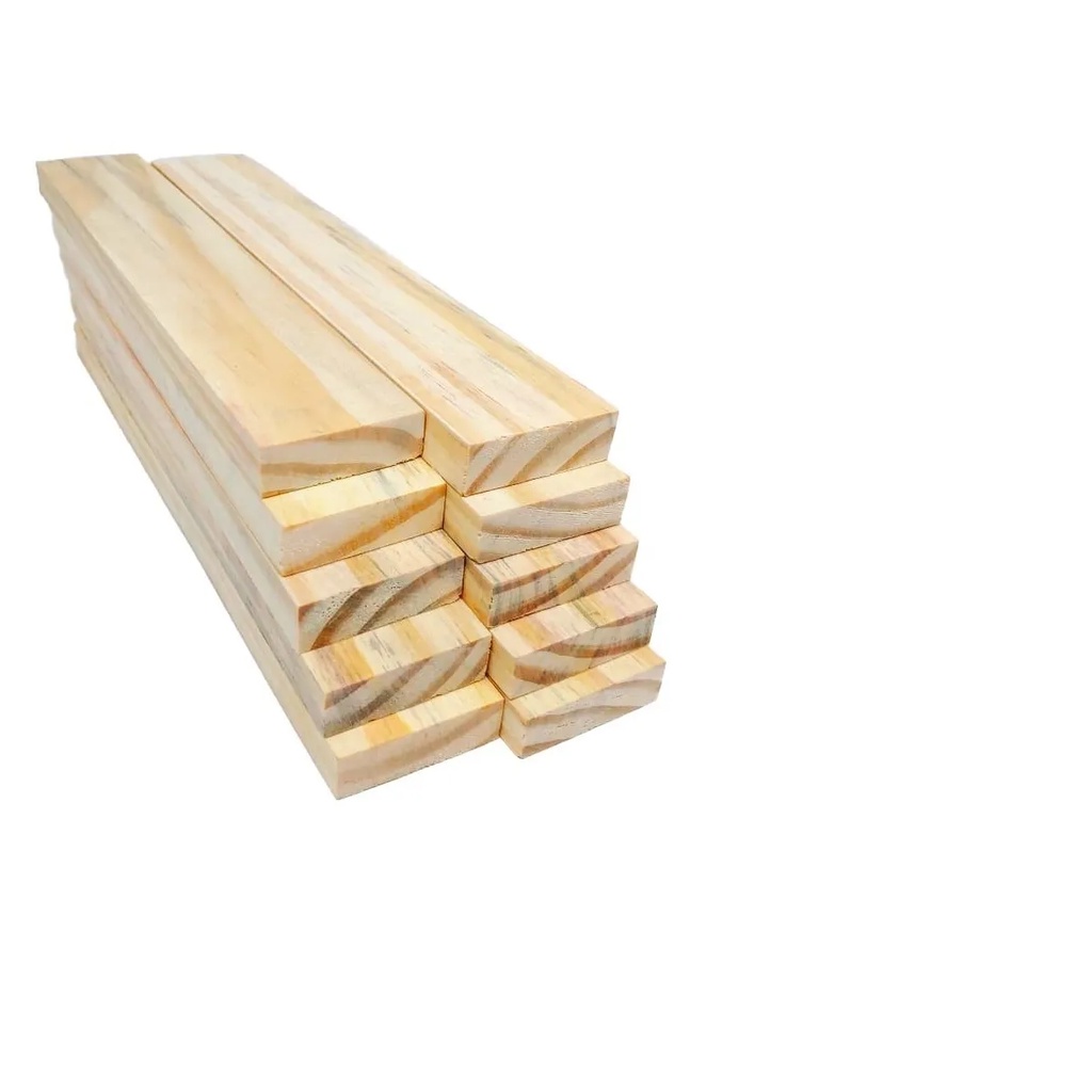 30 unidades Madeira Multi Uso Pinus 1cm X 7cm | Shopee Brasil