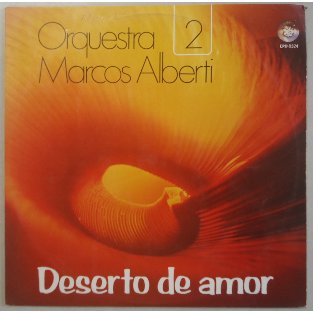 Lp Deserto De Amor, Orquestra 2 Marcos Alberti, 1980, Disco de Vinil